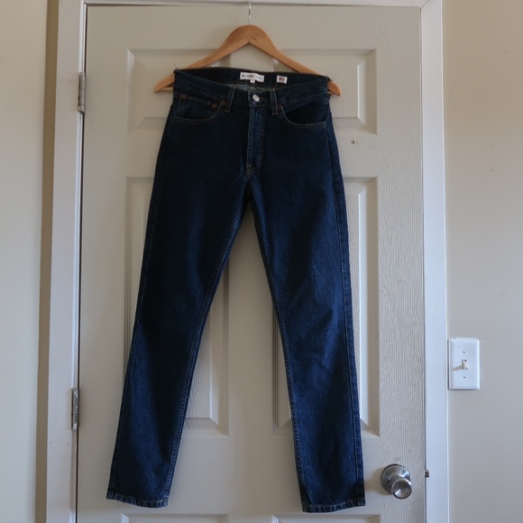 high rise non stretch jeans